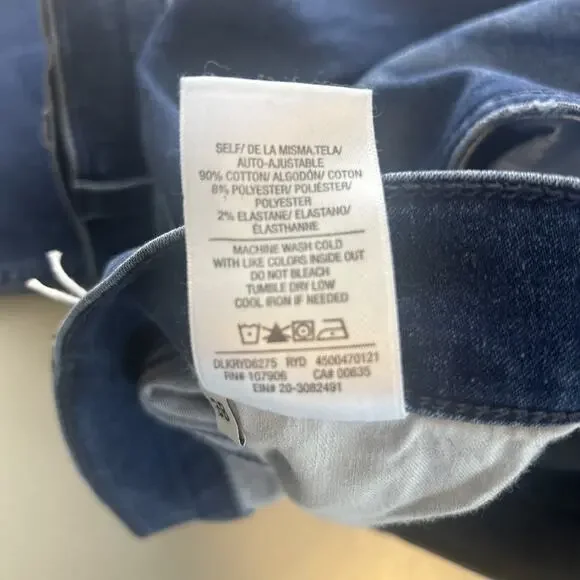 NEW Hudson Blake Slim Straight Jeans Men's 38 Deep Blue Wash